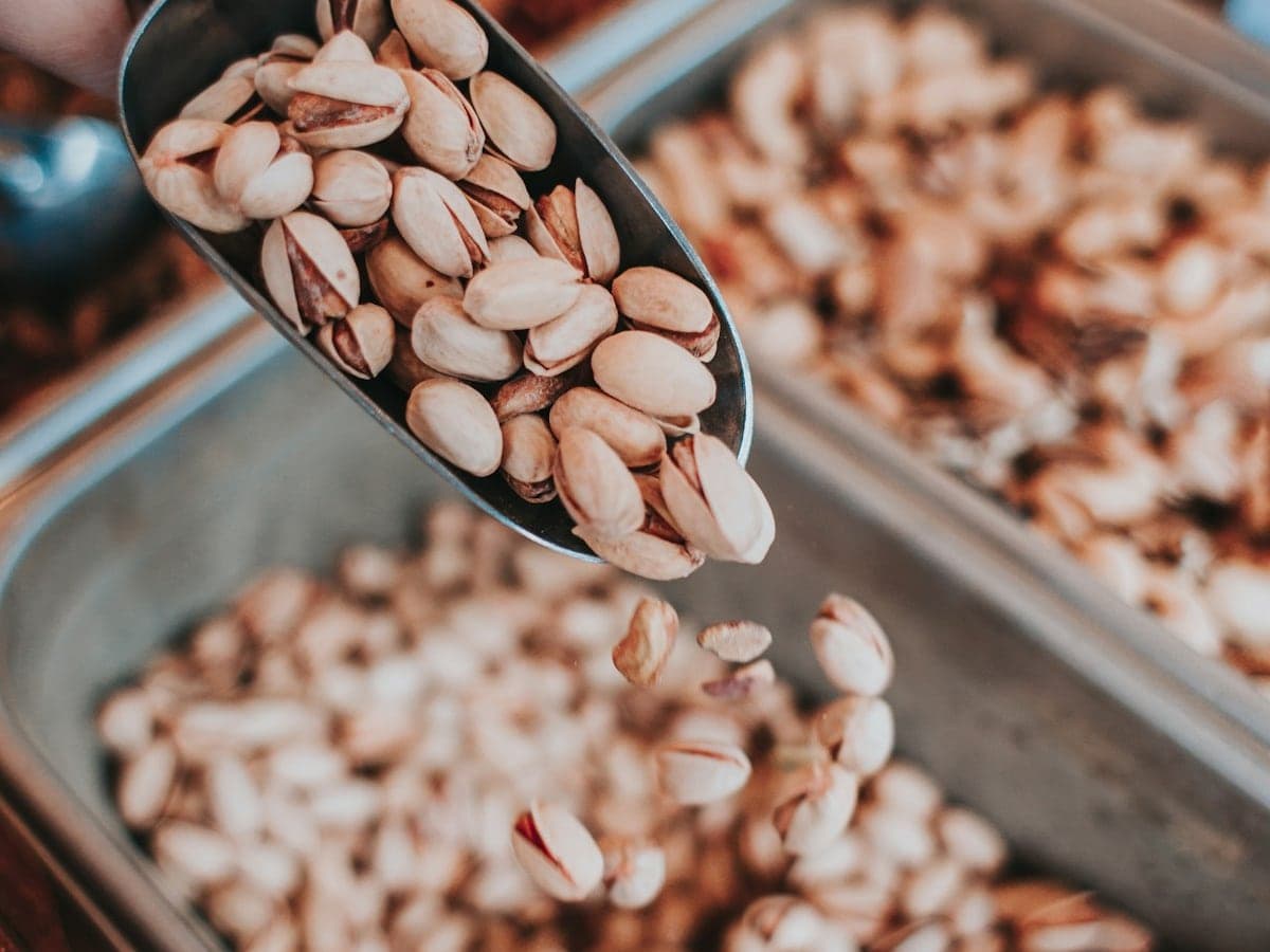 Dried red pistachio